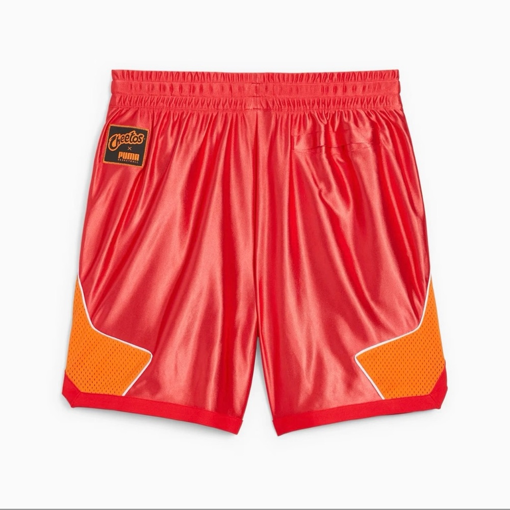 NWT Puma Athletic Red and Orange Basketball Shorts - Picture 8 of 10